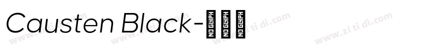 Causten Black字体转换